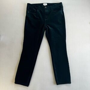 Anthrpologie Pilcro Women's Forrest Green Corduroy Crop Jeans Preppy Sz 31